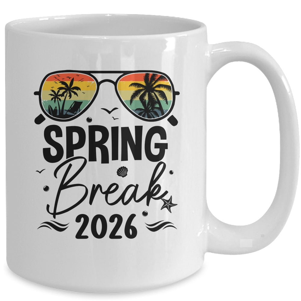 Aesthetic 2026 Spring Break Friends Family Matching Graphic Mug | siriusteestore