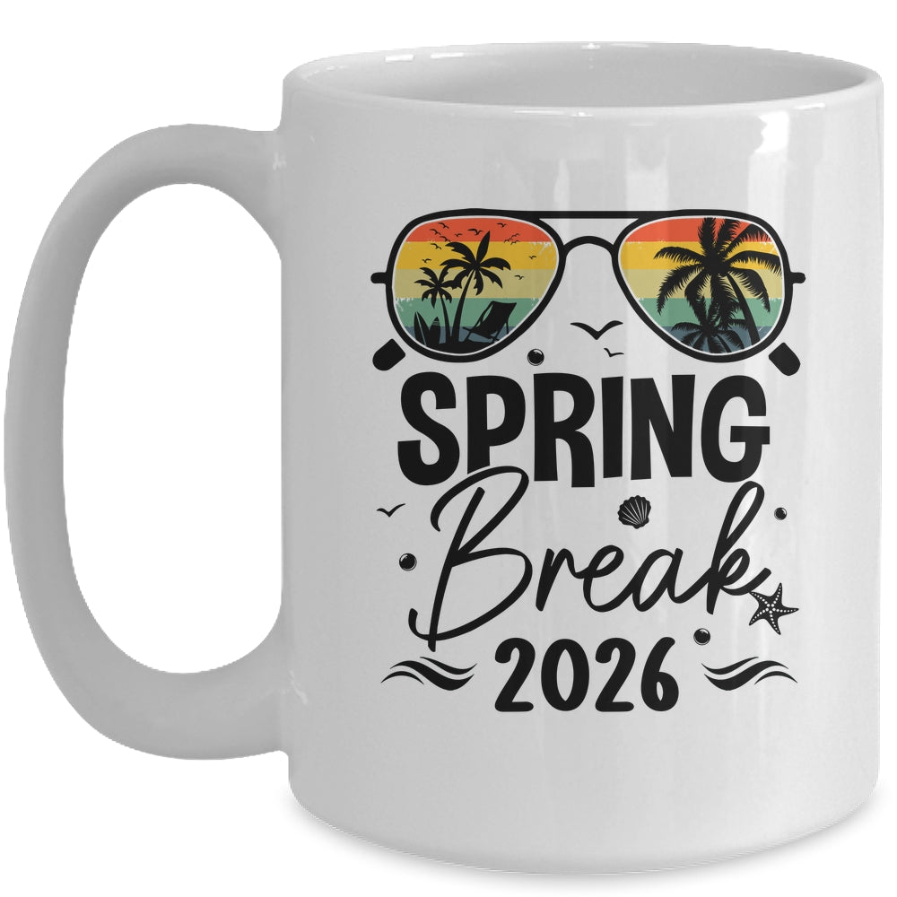 Aesthetic 2026 Spring Break Friends Family Matching Graphic Mug | siriusteestore