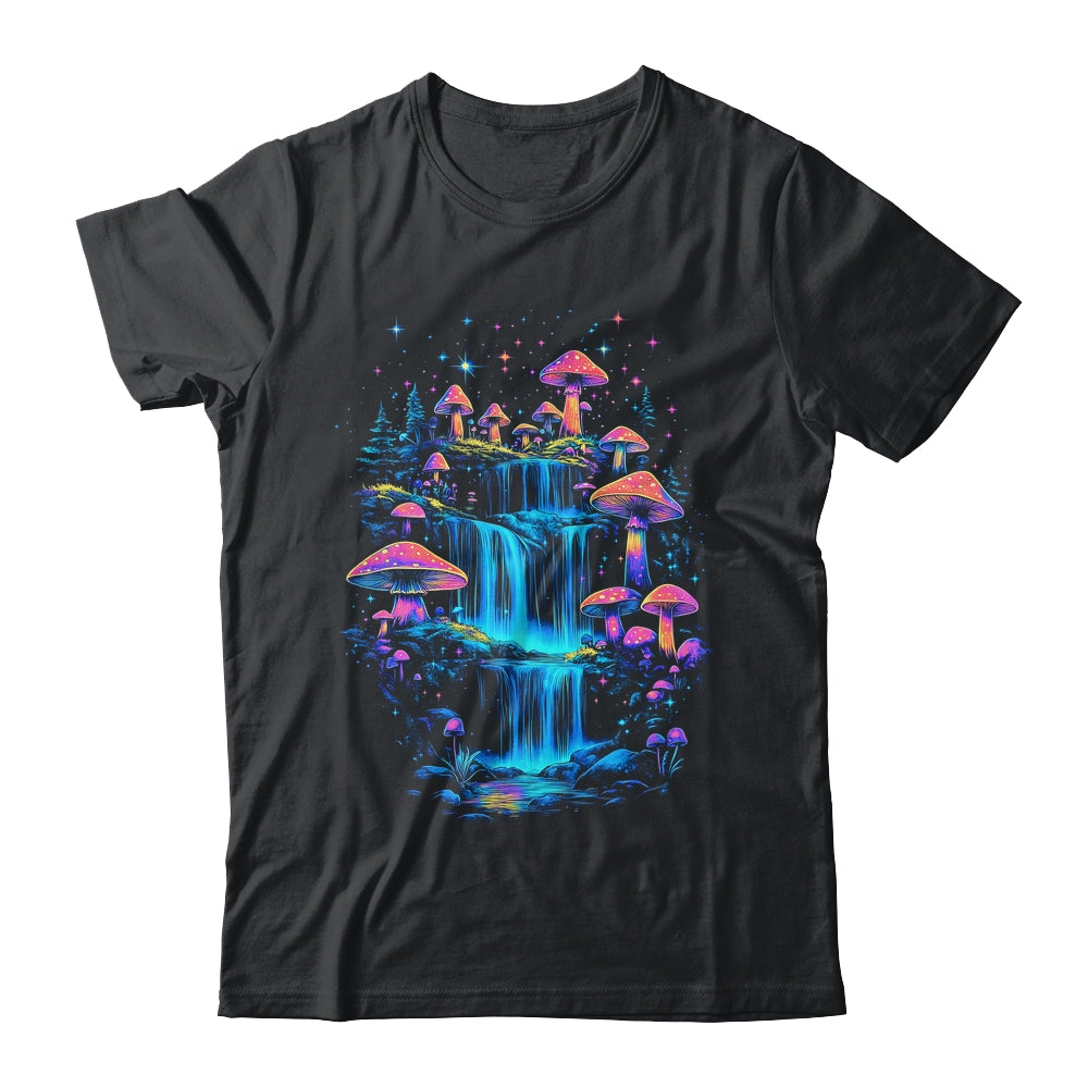 Aesthetic Colorful Water Fall Mushroom Cottagecore Mushroom Shirt & Sweatshirt | siriusteestore