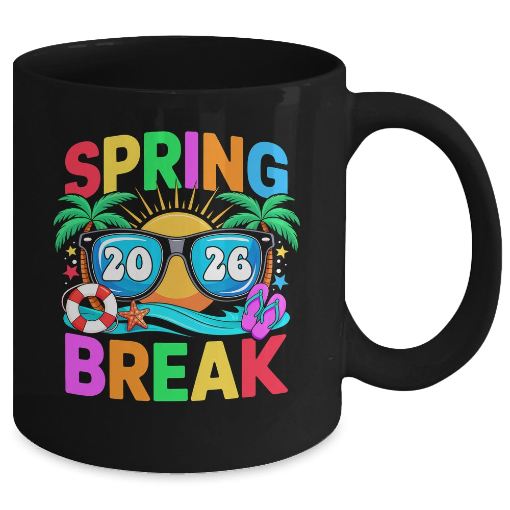 Aesthetic Spring Break 2026 Family Vacation Squad Graphic Mug | siriusteestore