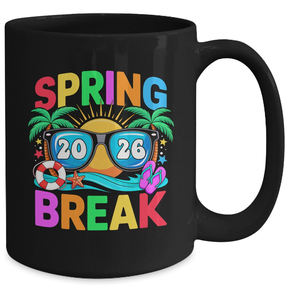 Aesthetic Spring Break 2026 Family Vacation Squad Graphic Mug | siriusteestore
