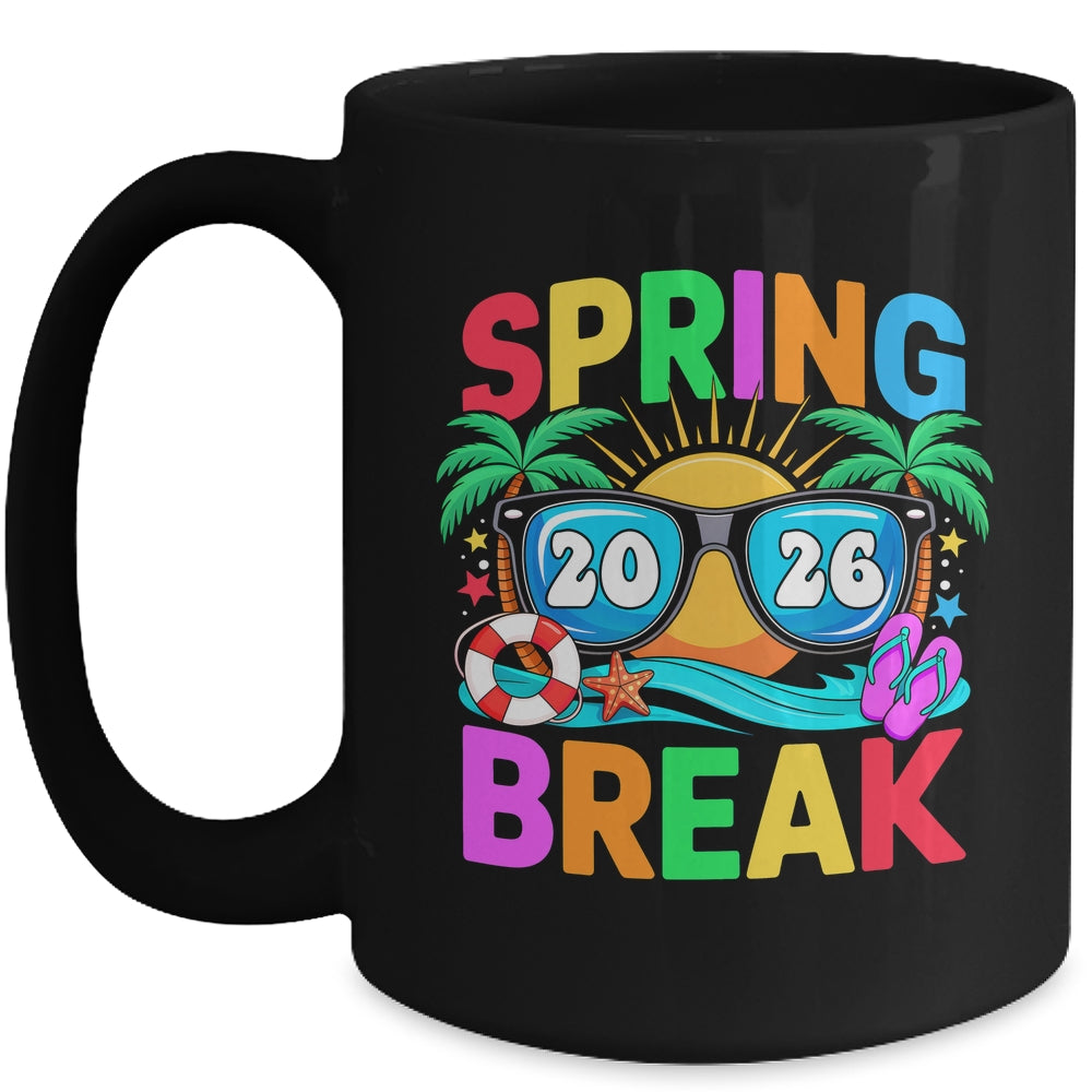 Aesthetic Spring Break 2026 Family Vacation Squad Graphic Mug | siriusteestore