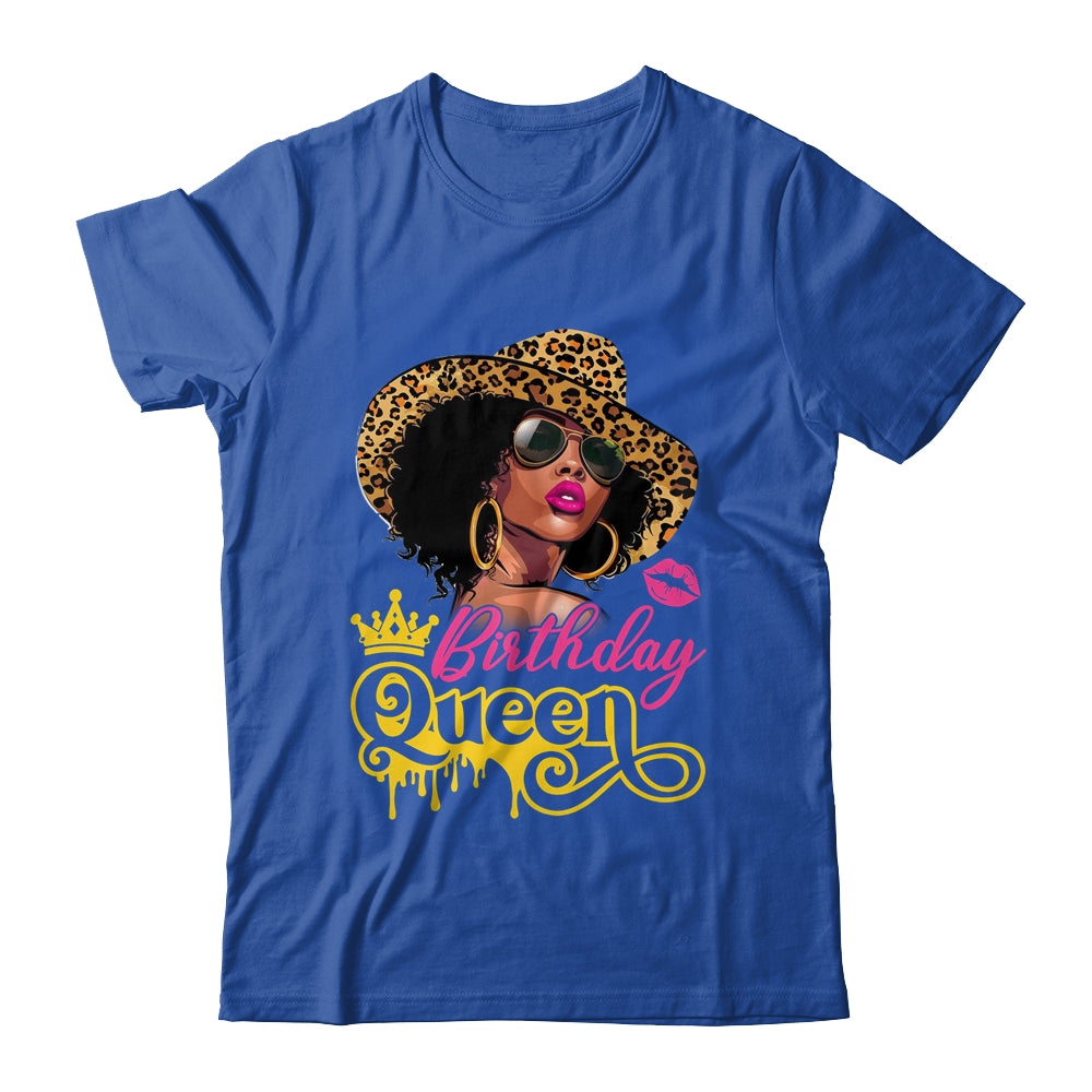 African American Afro Black Women It's My Birthday Queen Shirt & Tank Top | siriusteestore