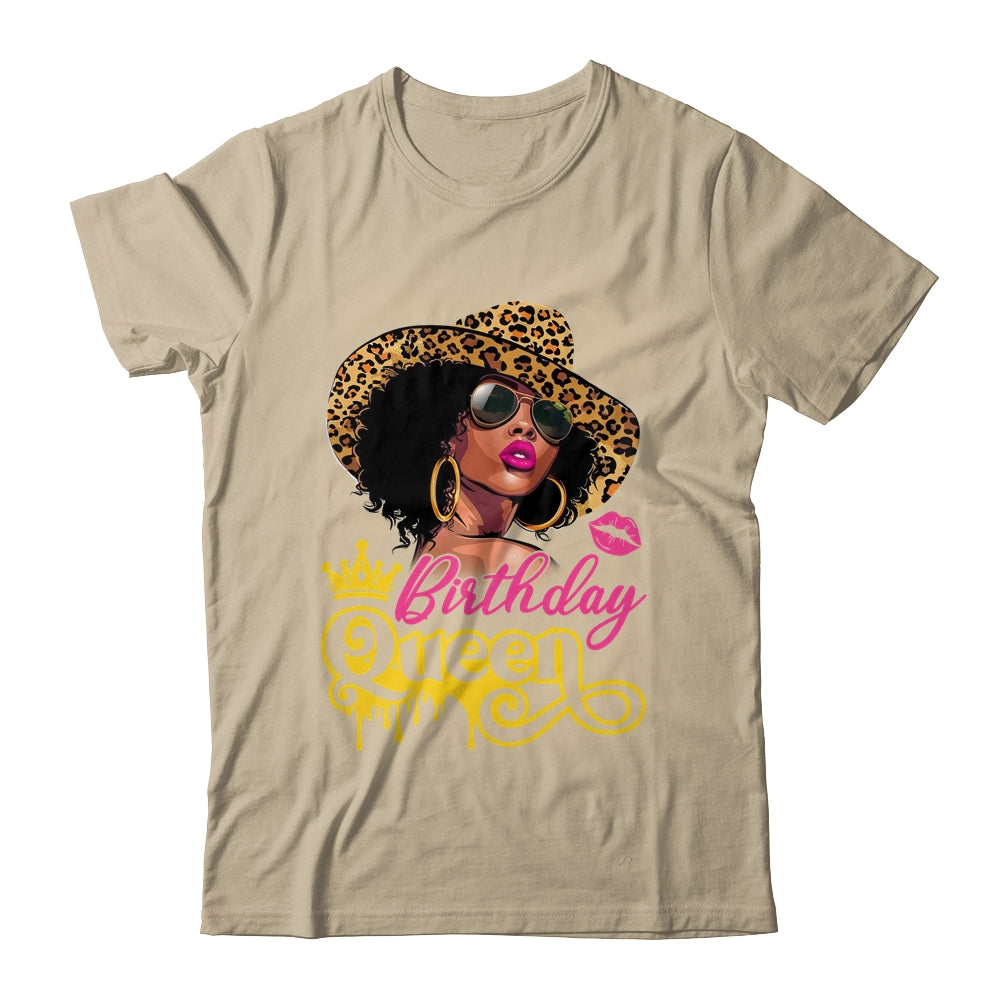 African American Afro Black Women It's My Birthday Queen Shirt & Tank Top | siriusteestore
