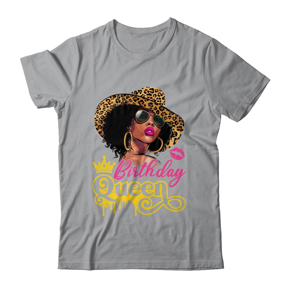 African American Afro Black Women It's My Birthday Queen Shirt & Tank Top | siriusteestore