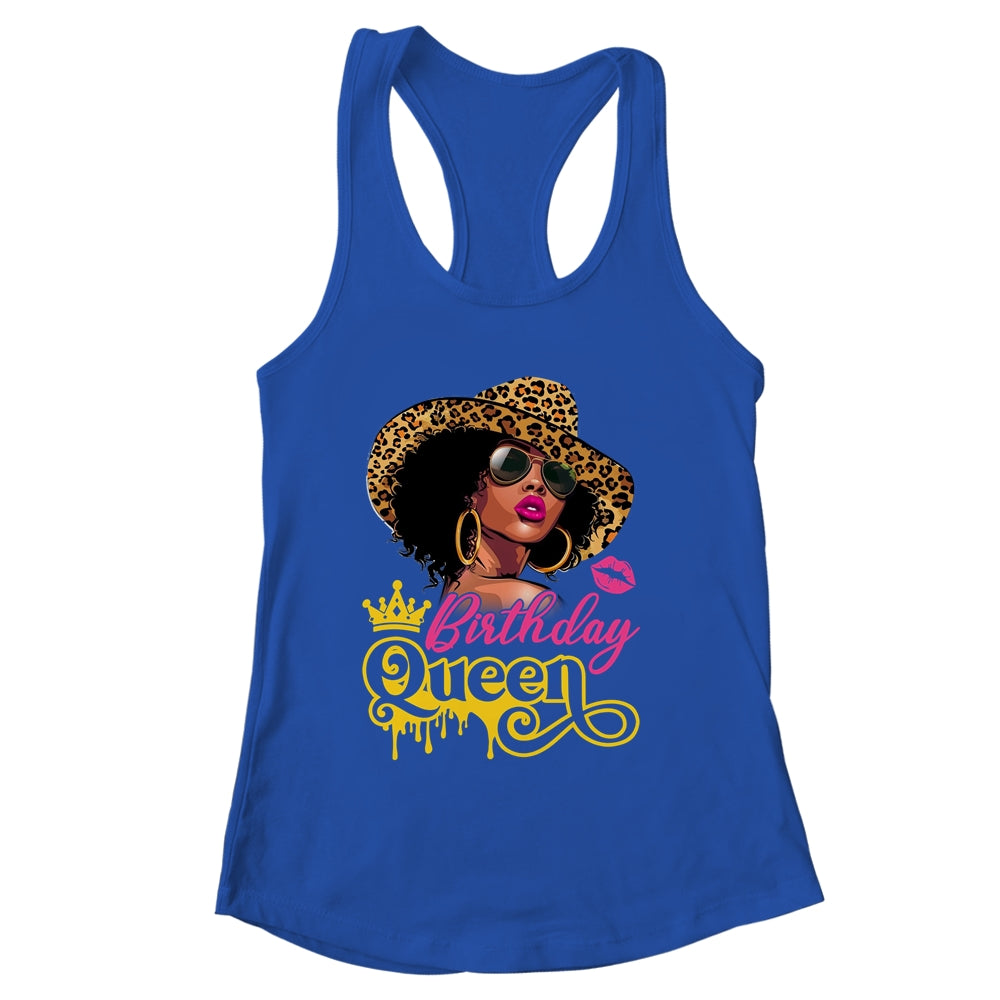 African American Afro Black Women It's My Birthday Queen Shirt & Tank Top | siriusteestore