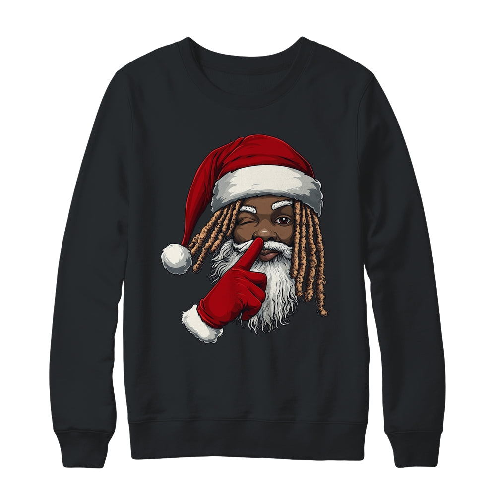 African American Afro Santa Claus Christmas Party Decor Shirt & Sweatshirt | siriusteestore