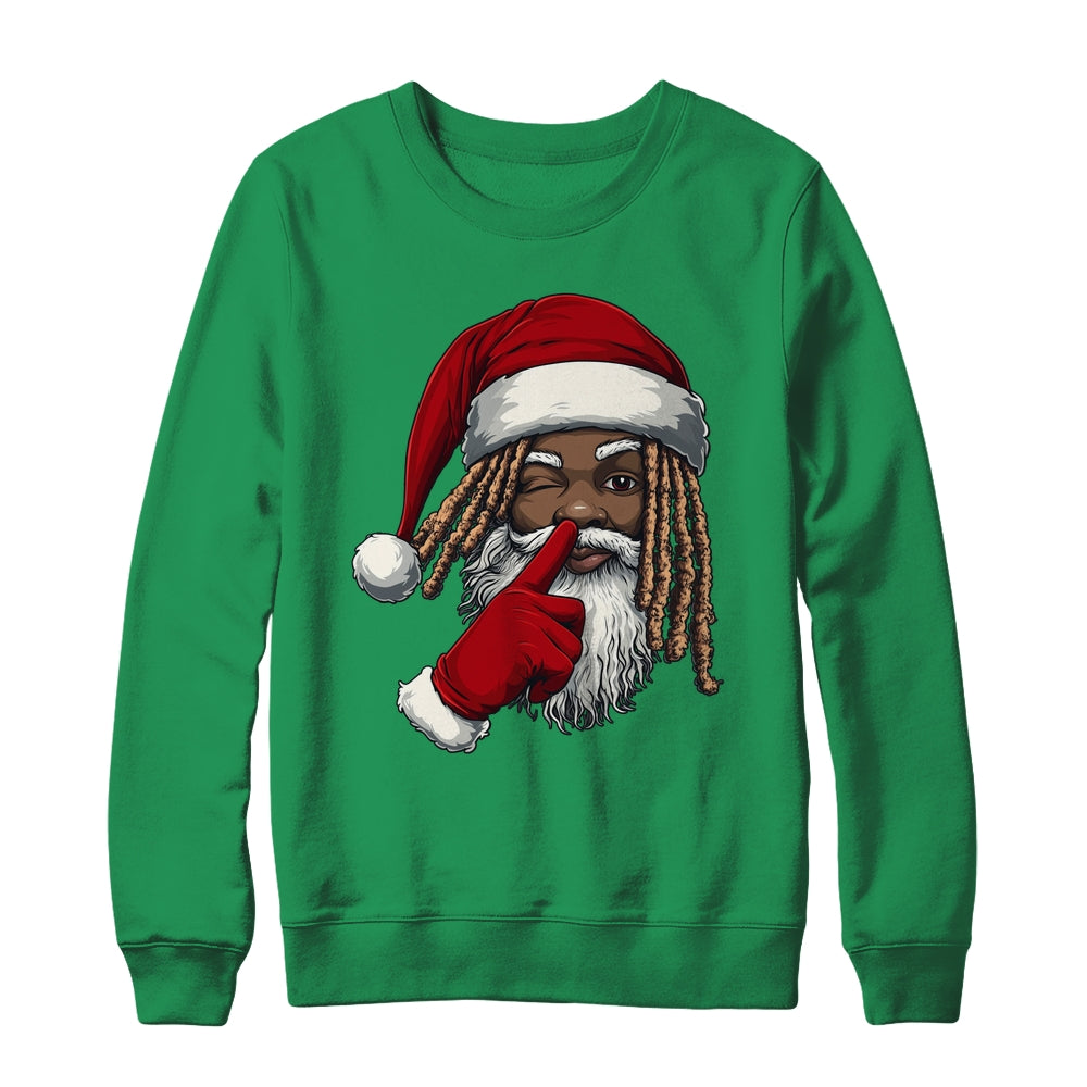 African American Afro Santa Claus Christmas Party Decor Shirt & Sweatshirt | siriusteestore