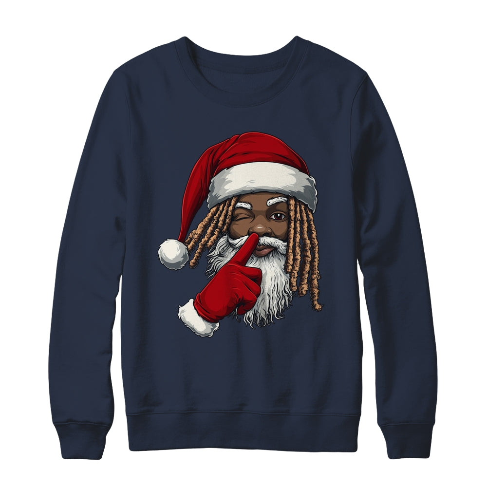 African American Afro Santa Claus Christmas Party Decor Shirt & Sweatshirt | siriusteestore