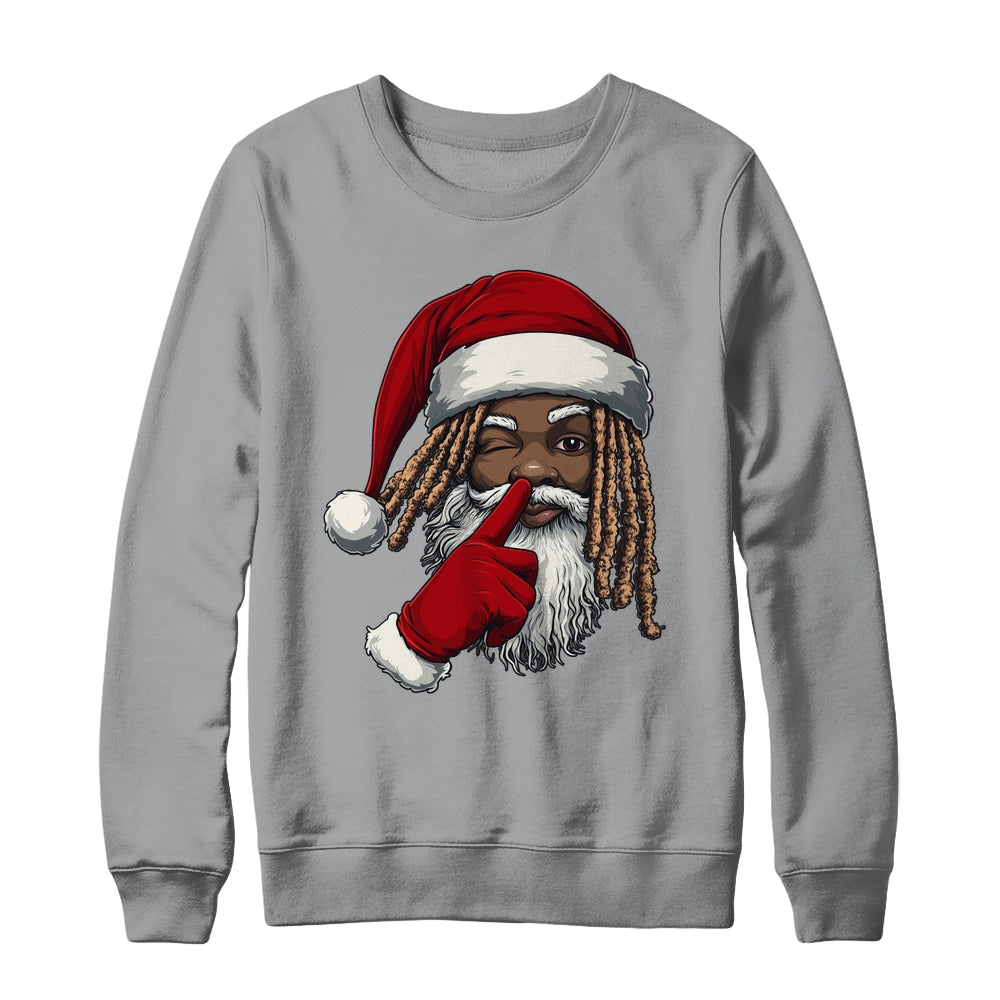 African American Afro Santa Claus Christmas Party Decor Shirt & Sweatshirt | siriusteestore
