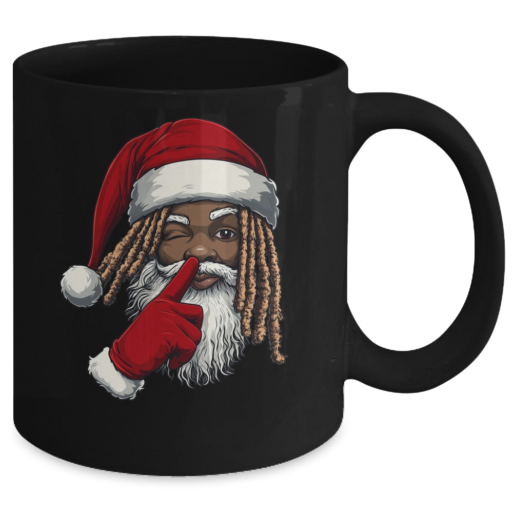 African American Afro Santa Claus Christmas Party Decor Mug | siriusteestore