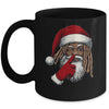 African American Afro Santa Claus Christmas Party Decor Mug | siriusteestore