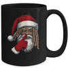 African American Afro Santa Claus Christmas Party Decor Mug | siriusteestore