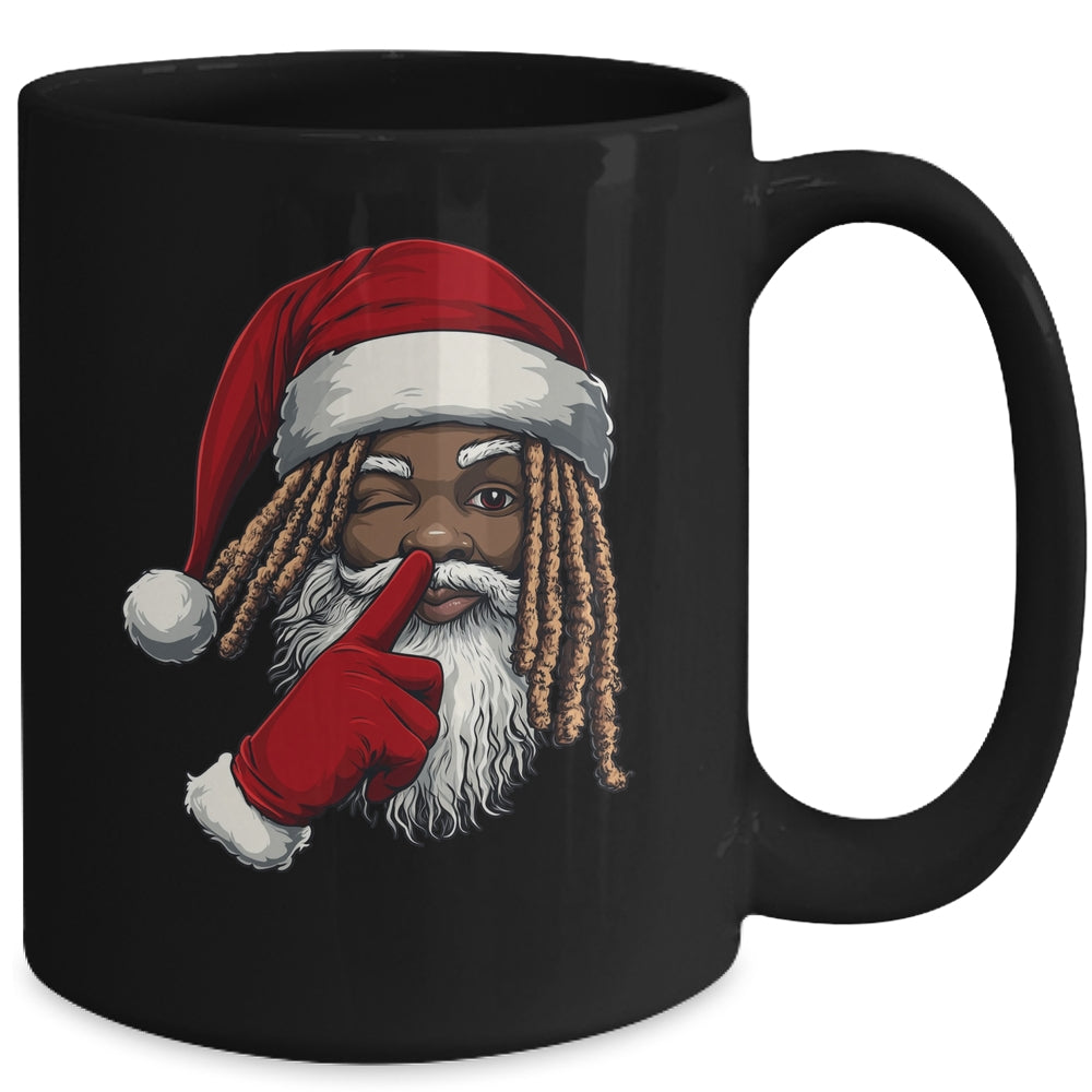 African American Afro Santa Claus Christmas Party Decor Mug | siriusteestore