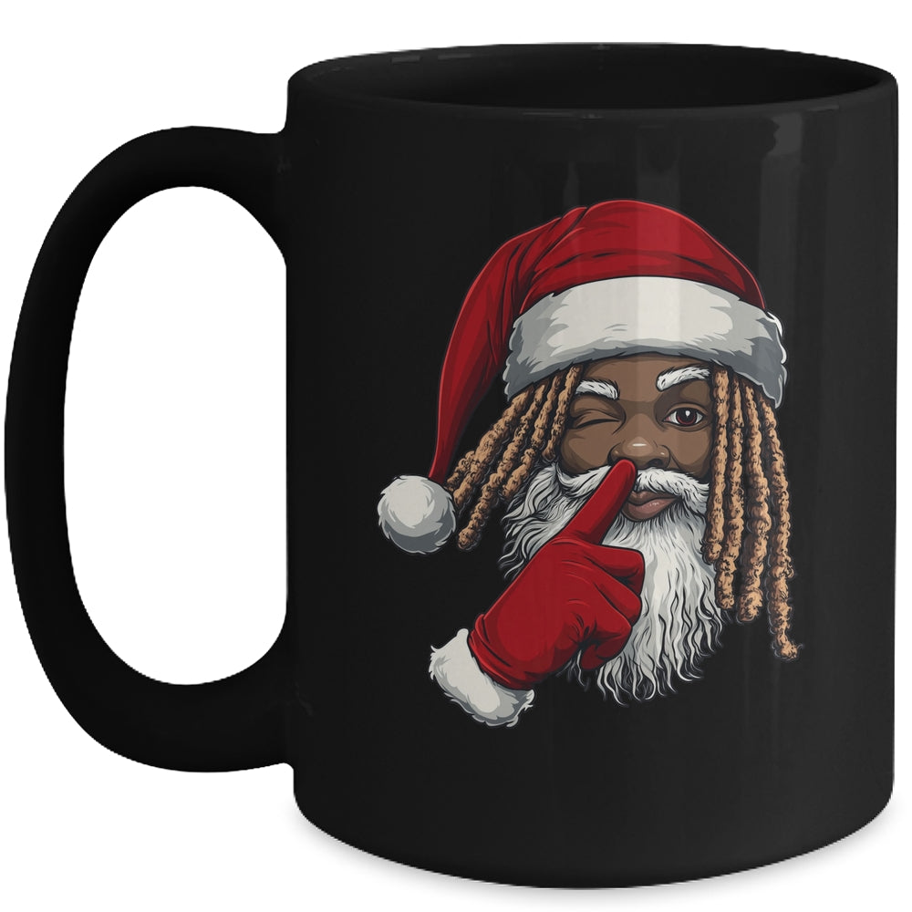 African American Afro Santa Claus Christmas Party Decor Mug | siriusteestore