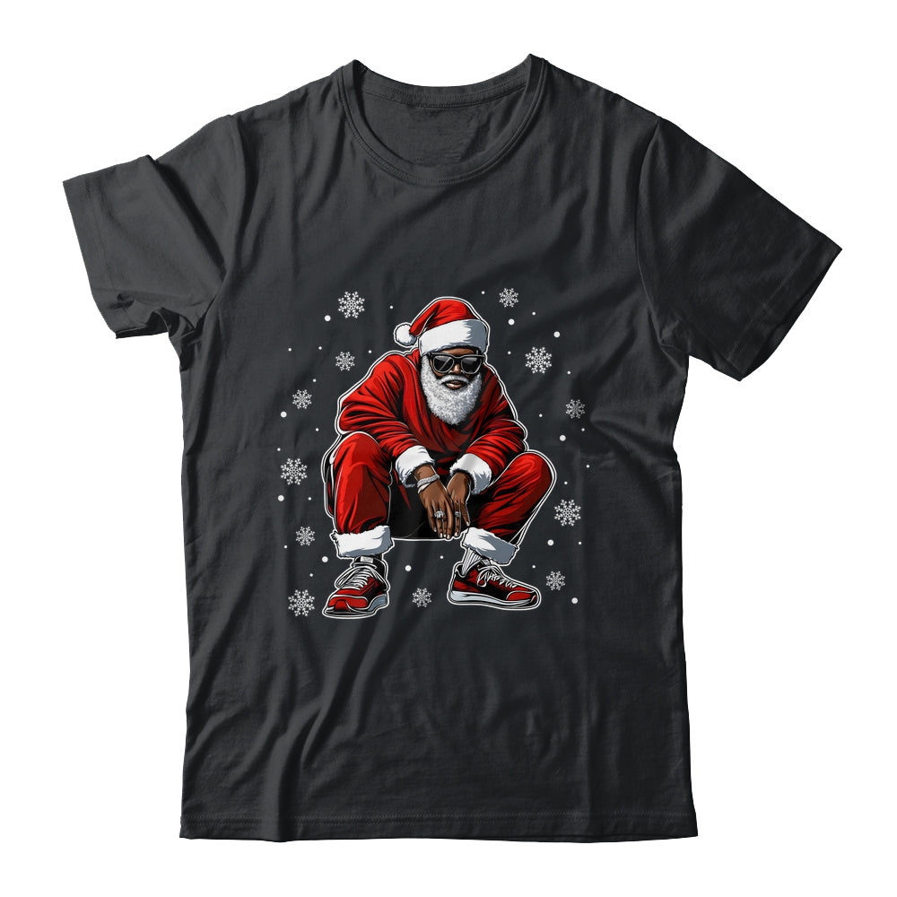 African American Christmas Xmas Afro Santa Claus Men Shirt & Sweatshirt | siriusteestore