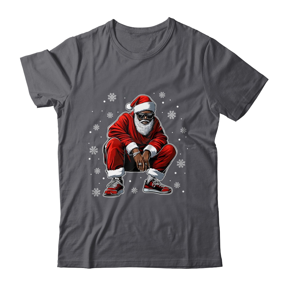 African American Christmas Xmas Afro Santa Claus Men Shirt & Sweatshirt | siriusteestore