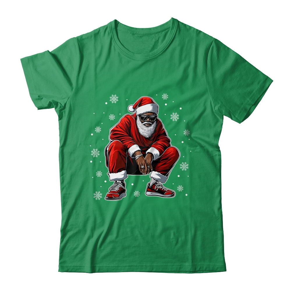 African American Christmas Xmas Afro Santa Claus Men Shirt & Sweatshirt | siriusteestore