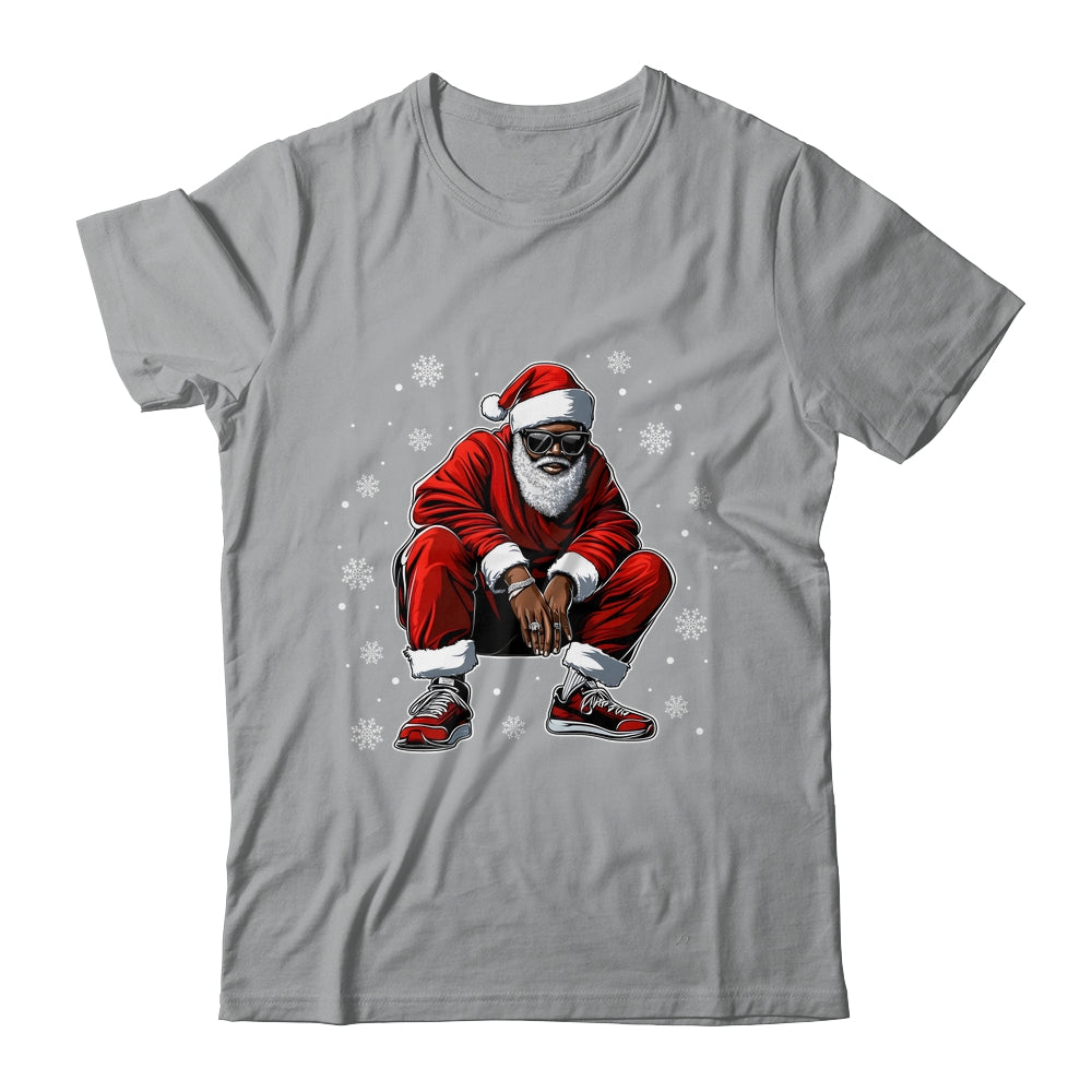 African American Christmas Xmas Afro Santa Claus Men Shirt & Sweatshirt | siriusteestore