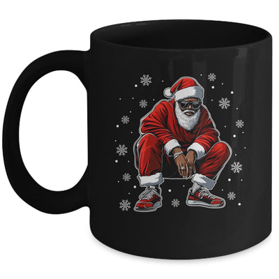 African American Christmas Xmas Afro Santa Claus Men Mug | siriusteestore