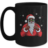 African American Santa Christmas Afro Cool Black Mug | siriusteestore