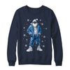 African American Santa Christmas Blue Cool Black X-Mas Shirt & Sweatshirt | siriusteestore