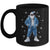 African American Santa Christmas Blue Cool Black X-Mas Mug | siriusteestore