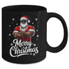 African American Santa Christmas Cool Afro Black Men Mug | siriusteestore
