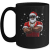 African American Santa Christmas Cool Afro Black X-Mas Mug | siriusteestore