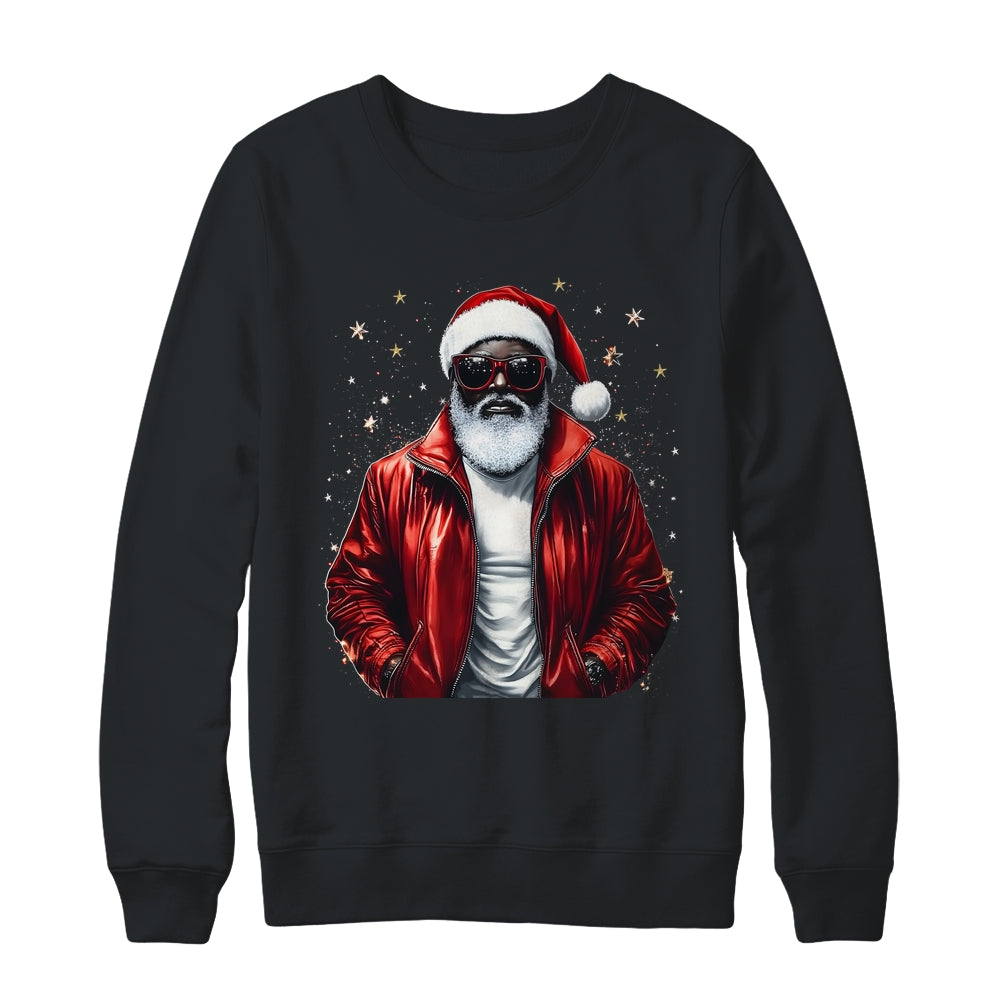 African American Santa Christmas Cool Black X-Mas Men Shirt & Sweatshirt | siriusteestore