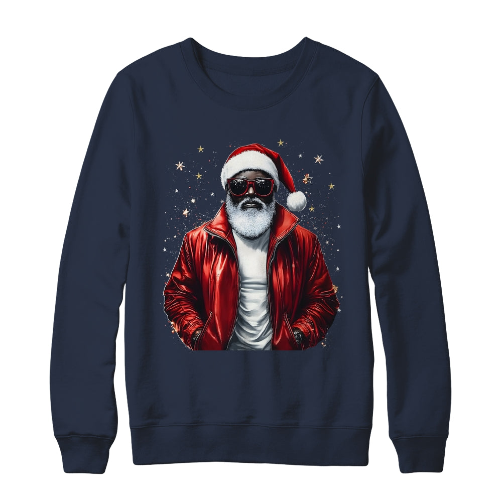 African American Santa Christmas Cool Black X-Mas Men Shirt & Sweatshirt | siriusteestore