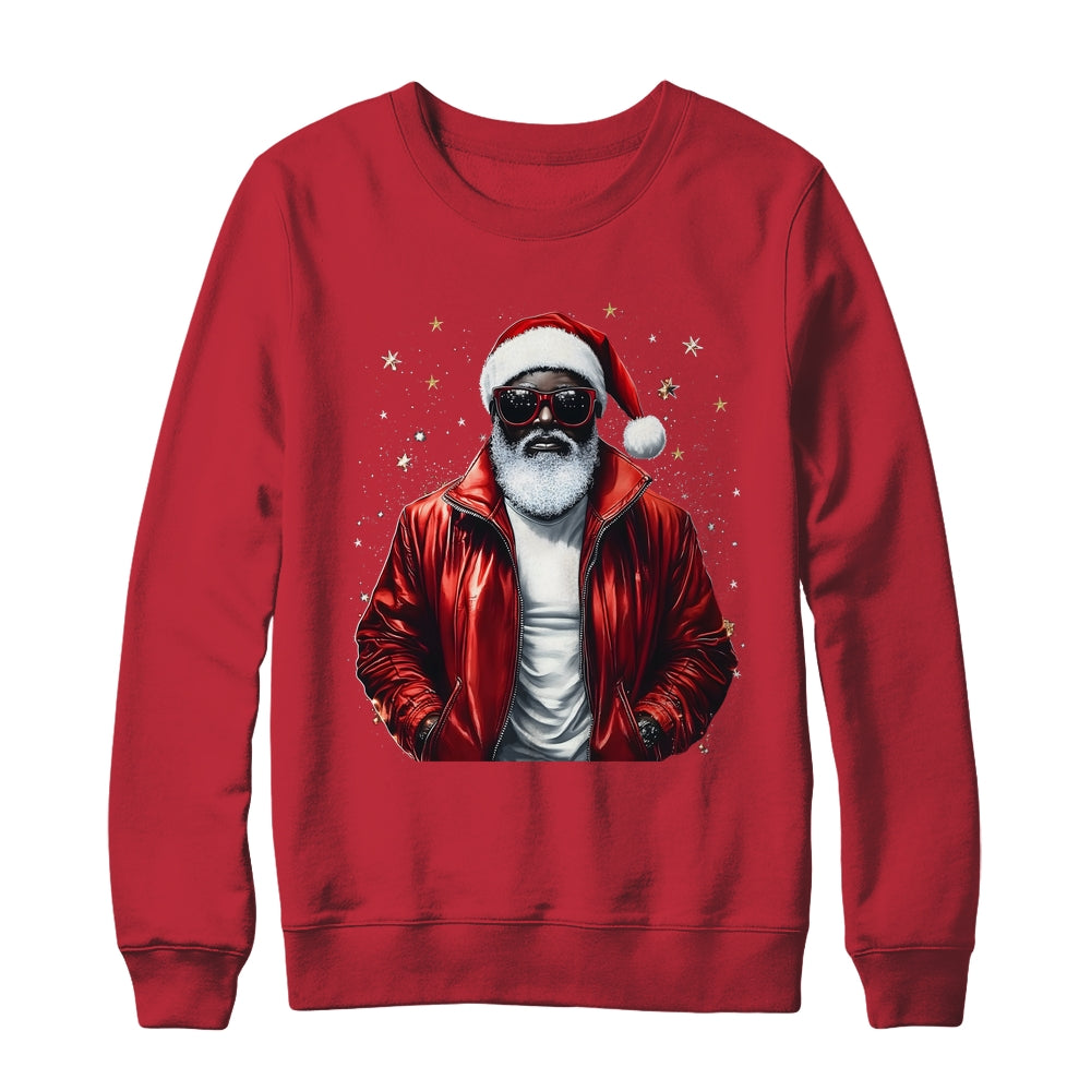 African American Santa Christmas Cool Black X-Mas Men Shirt & Sweatshirt | siriusteestore