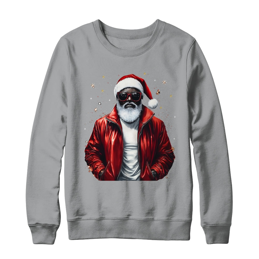 African American Santa Christmas Cool Black X-Mas Men Shirt & Sweatshirt | siriusteestore