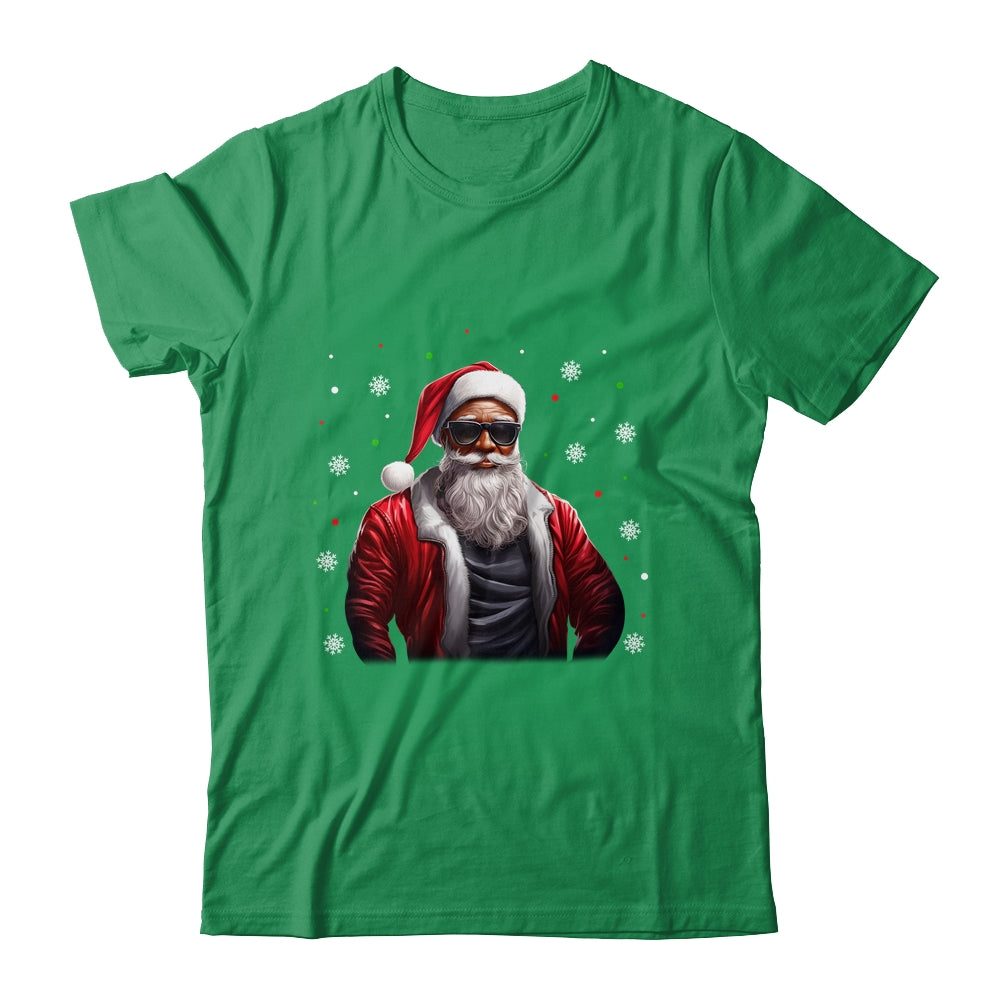 African American Santa Christmas For Men Cool Black Shirt & Sweatshirt | siriusteestore