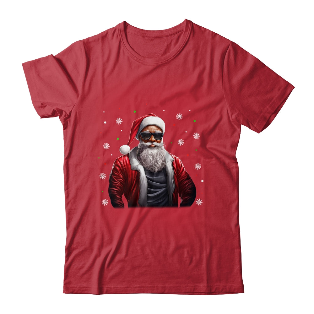 African American Santa Christmas For Men Cool Black Shirt & Sweatshirt | siriusteestore