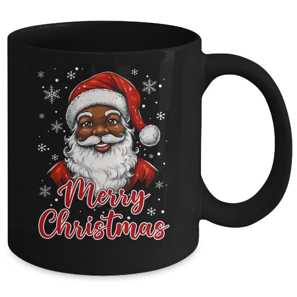 African American Santa Christmas Vintage Afro Black X-Mas Mug | siriusteestore