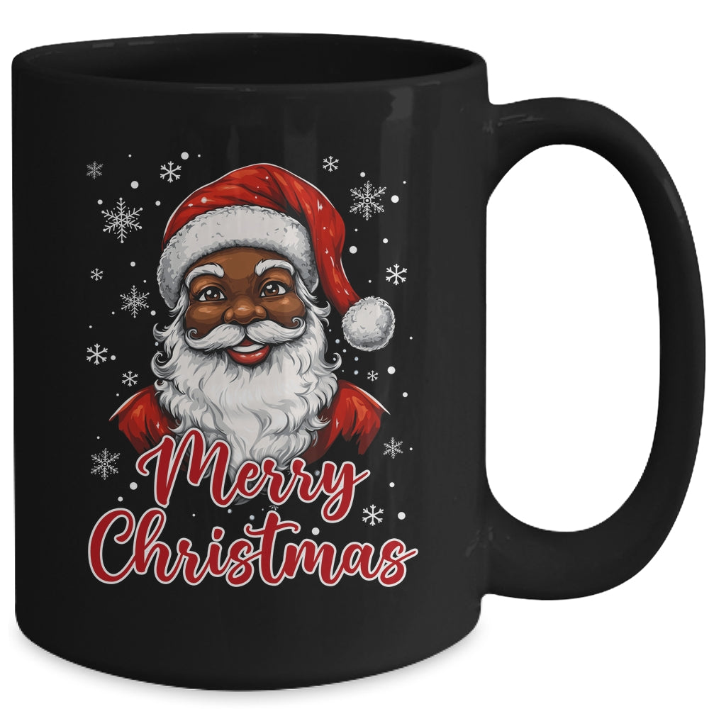 African American Santa Christmas Vintage Afro Black X-Mas Mug | siriusteestore