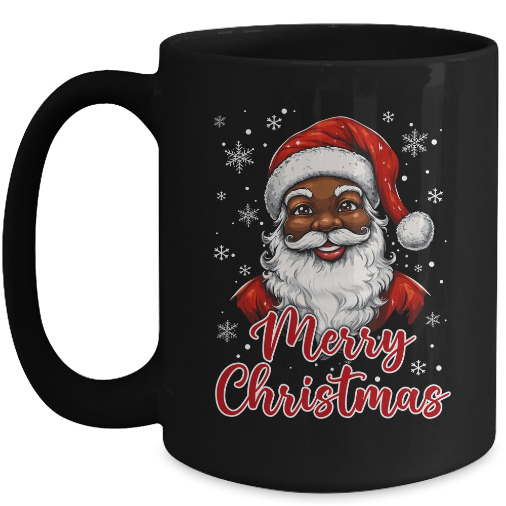 African American Santa Christmas Vintage Afro Black X-Mas Mug | siriusteestore