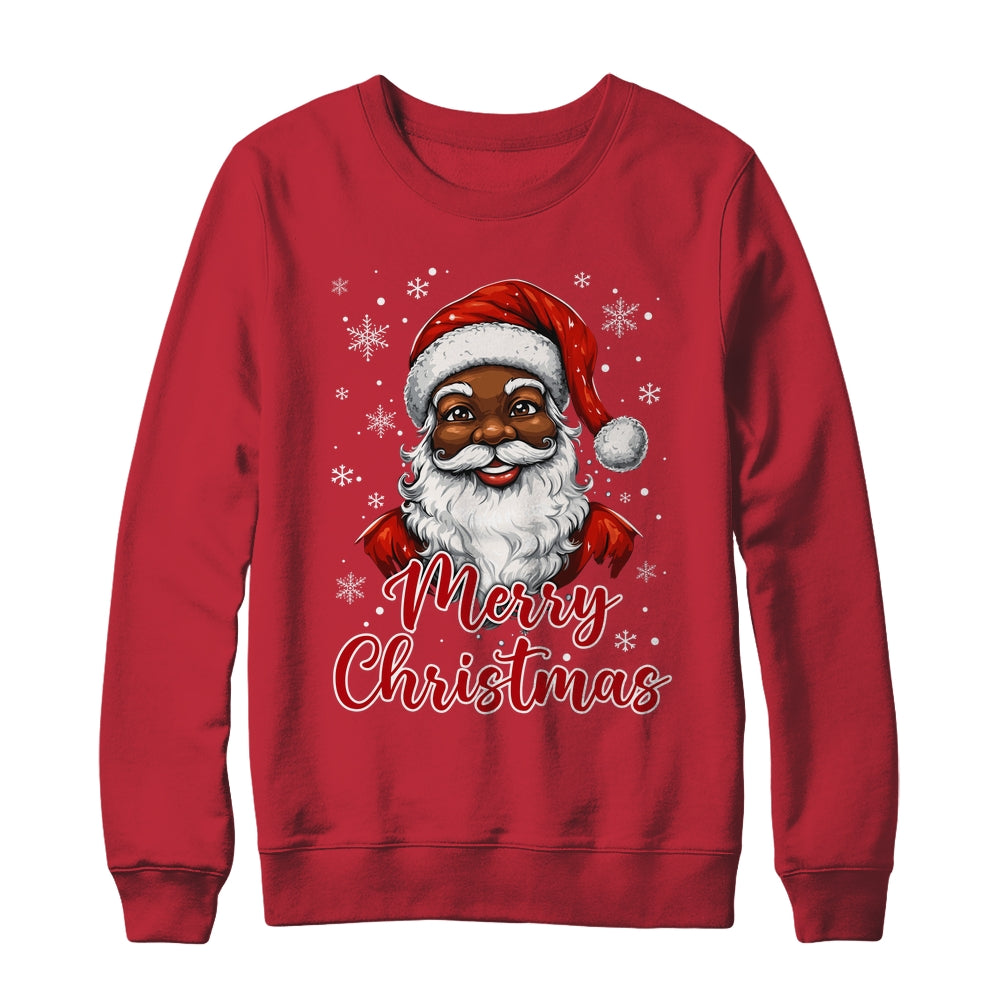 African American Santa Christmas Vintage Afro Black X-Mas Shirt & Sweatshirt | siriusteestore