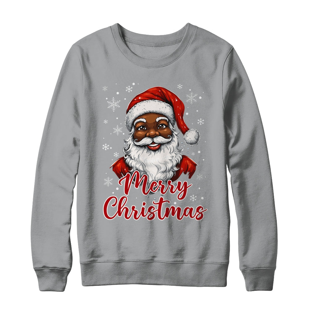 African American Santa Christmas Vintage Afro Black X-Mas Shirt & Sweatshirt | siriusteestore