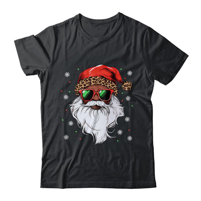 African American Santa Claus Black Christmas Leopard Xmas Shirt & Sweatshirt | siriusteestore
