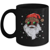 African American Santa Claus Black Christmas Leopard Xmas Mug | siriusteestore