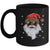 African American Santa Claus Black Christmas Leopard Xmas Mug | siriusteestore