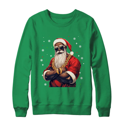 African American Santa Claus Family Christmas Black Shirt & Sweatshirt | siriusteestore