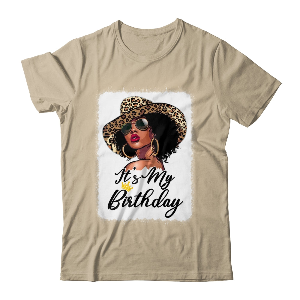 African American Woman It's My Birthday Black Queen Shirt & Tank Top | siriusteestore