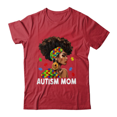 African Black Autism Mom Afro Mother Autism Awareness Mama Shirt & Tank Top | siriusteestore