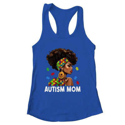 African Black Autism Mom Afro Mother Autism Awareness Mama Shirt & Tank Top | siriusteestore