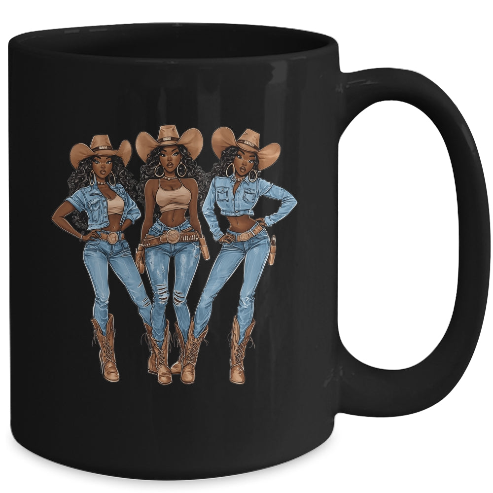 African Cowgirls Melanin Western Country Texas Juneteenth Mug | siriusteestore