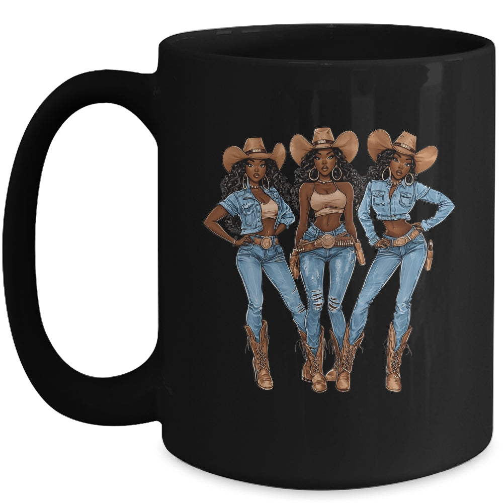 African Cowgirls Melanin Western Country Texas Juneteenth Mug | siriusteestore