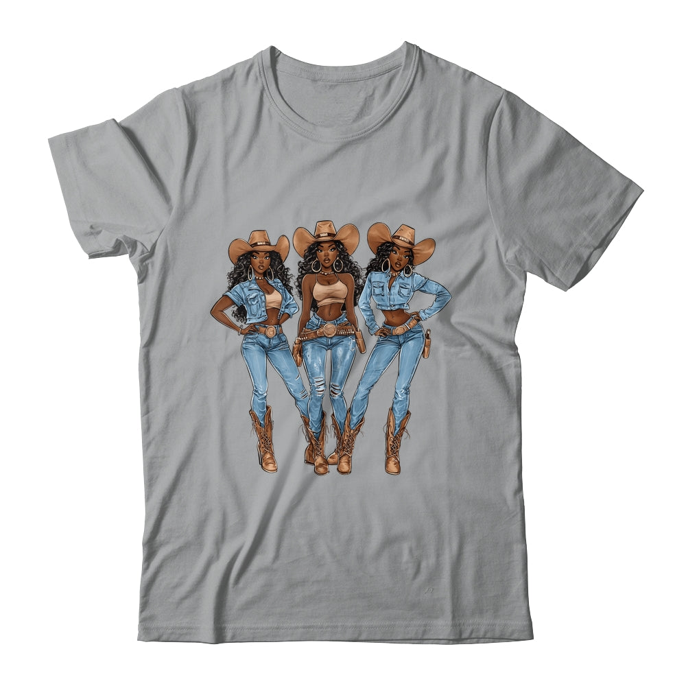 African Cowgirls Melanin Western Country Texas Juneteenth Shirt & Tank Top | siriusteestore